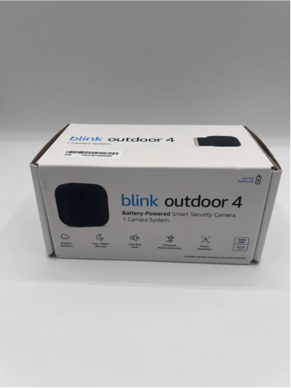 Blink Outdoor 4 4th Gen Wire-free Wi-Fi Outdoor Smart Security Camera System Blk